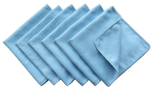 SINLAND Microfiber Cleaning Cloth for Stainless Steel Appliances Wine Glass Window Polishing Cloths