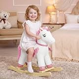 【Unicorno scintillante con occhi luccicanti, goditi magia e meraviglia】Pieno di magia e meraviglia, l’unicorno FUNLIO ha occhi brillanti e luccicanti pieni di gioia. Adornato con un corno rosa scintillante e ali luccicanti, riposa adorabilmente su una nuvola luminosa e colorata. Le sue ali hanno una forma ondulata morbida e simile a una nuvola. Ogni dettaglio scintillante è pieno di gioia e meraviglia, rendendolo il compagno perfetto per incantare il tuo bambino durante il gioco.