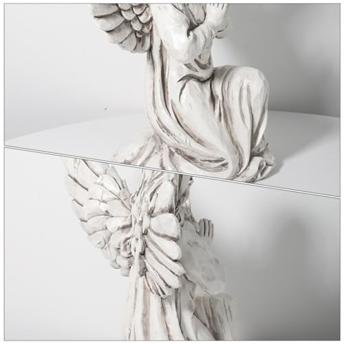 Statue ange résistant aux intempéries figurine blanche - 5