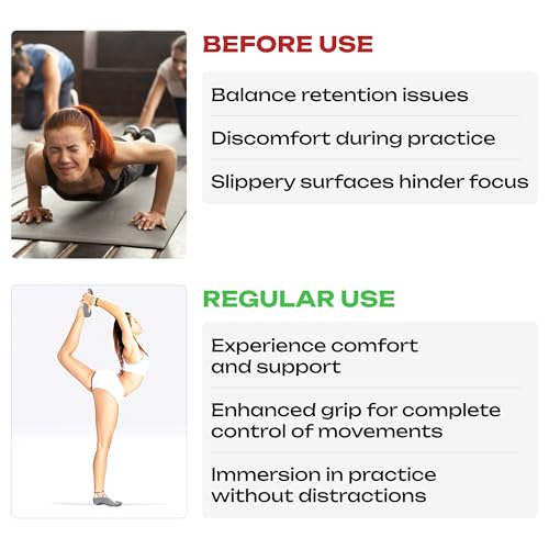 Image of Non-Slip Cotton Grip Socks for Women Low-Cut Design for Dance, Pilates, Barre, and Exercise Barefoot Style for Stability and Comfort Perfect for Workouts & Fitness