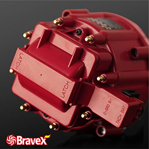 Voltstorm Complete Hei Distributor - High Performance 7500Rpm 65K Coil For Chevy Gm Sbc 283 305 307 327 350 400 Bbc 454 396 427 Racing Power Small/Big Blocks Red Cap #TOP4
