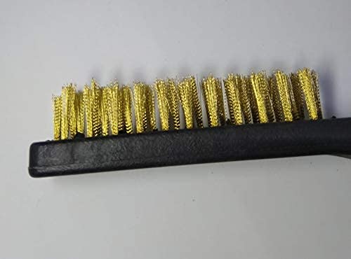 Inditrust Heavy Duty 3 Type Wire Brush Set Cleaning Tool Kit - Brass, Nylon, Stainless Steel Handle Scratch Brush 2