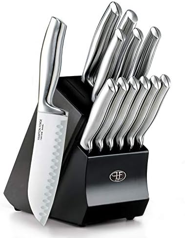 Hampton Forge – Kobe – 13 Piece Knife Block Set – Silver