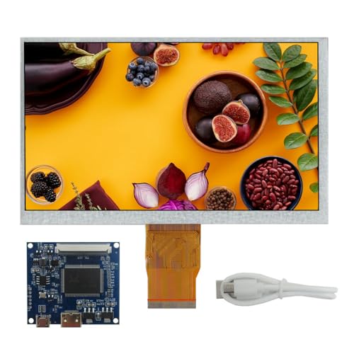 Image of 7-inch IPS Portable DIY Monitor Kit with 1024x600 Resolution & Mini-HDMI Controller - Compatible with PC, Raspberry /Orange Pi, Gaming Consoles, Microscopes, and More
