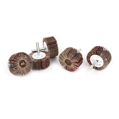 Fiya 8743EA761122A76 Iivverr 5 Pieces 320 Grit 50X25X6Mm Cylindrical Abrasives Grinding Flap Wheel Discs cover