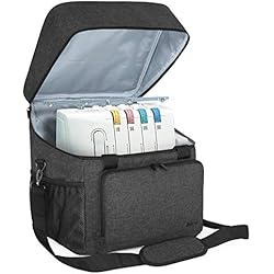 Máquina Overlock Precio Luxja Bolsa para Remalladora, Maleta para Overlock, Bolsa Trasporte para Maquina Overlock y Accesorios, 33CM x 30,5CM x 34CM, Negro
