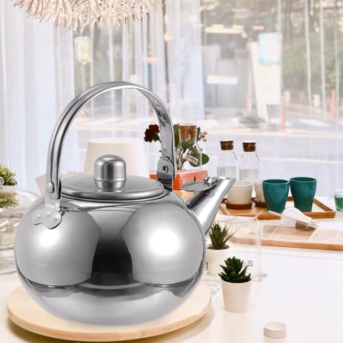 Tetera de acero inoxidable de diseño funcional y estética minimalista 7