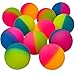 Bedwina Jumbo Super Bouncy Balls - (Pack of 12) 2.35 Inch Balls for Kids in Bright Assorted Multi Colors for Birthday Party Favors and Carnival Prizes in Bulk