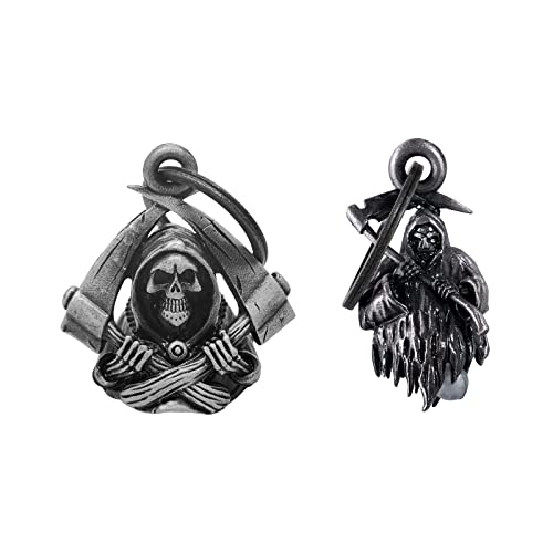 【2Pack】Motorcycle Bells for Biker Good Luck Guardian Riding Bells with Hanger Motorcycle Accessory or Keychain for Luck