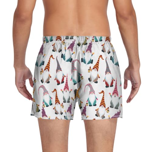 Image of Men's Boxer Shorts Cotton Loose Underwear with Button Fly