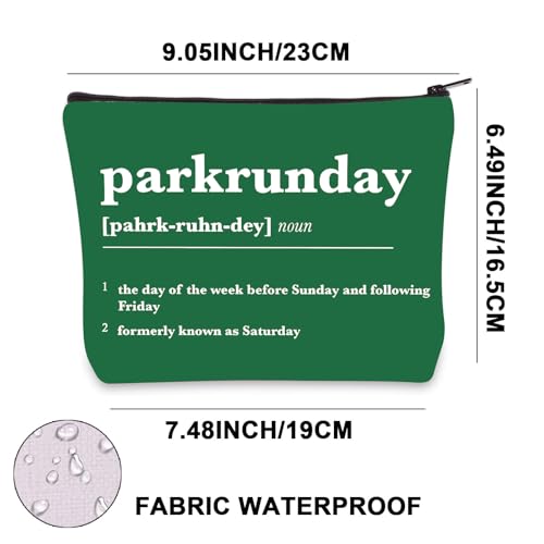 Parkrunday Makeup Bag Parkrun Lover Gifts Park Run Toiletry Bag Parkrunday Merch Runner Zipper Bag (Parkrunday UK) - Image 2