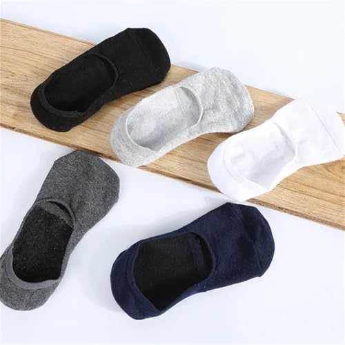 5 Pairs Of Men's Summer Fashion Invisible Socks Breathable And Comfortable Cotton Matching Socks4