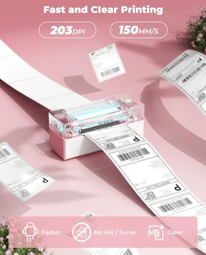 Image of MUNBYN Bluetooth Thermal Label Printer, 4x6 Shipping Label Printer for Shipping Packages, Compatible with iOS, Android, PC, Mac, Chrome OS, Etsy, Ebay, Shopify, Amazon, USPS and More