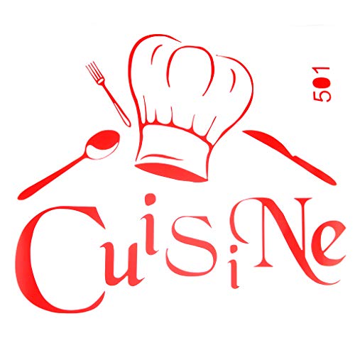 Provide the best Cuisine Décoration Stickers muraux Stickers Cuisine du Chef français de Mur de Vinyle Autocollants Papier Peint Sticker Mural Autocollant Mural