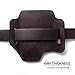 Gentlestache Multitool Belt Sheath, EDC Leather Belt Organizer, Flashlight Holder, Pen Holder and Keychain Clip, Practical EDC Pouch for Men Dark Brown