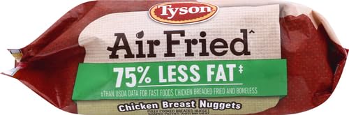 Miniatura 11 de Tyson Air Fried perfectamente crujiente pollo Nuggets, 25 Oz (congelado)