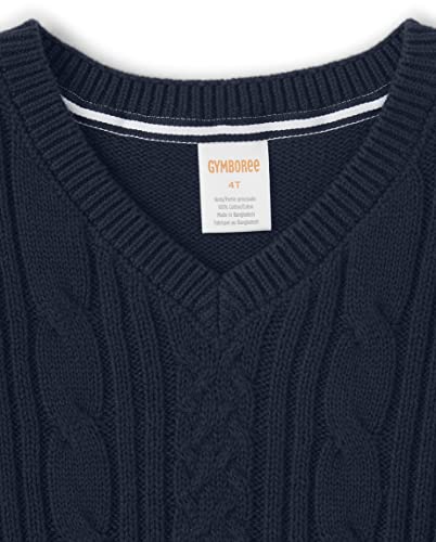 Gymboree Boys And Toddler V-Neck Cable Knit Sweater Vest, Navy Slate, 7 #TOP2