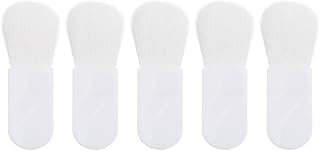 BESPORTBLE 5pcs Mini Flat Blush Makeup Brush Set, Portable and Easy to Hold with Soft Fiber Wool Bristles, Multi-purpose Abs Handle Brushes for Makeup Use and Travel
