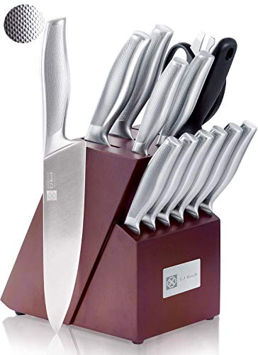 Premium Single-Piece Stainless Steel Non-Slip Knife Set by T.J Koch