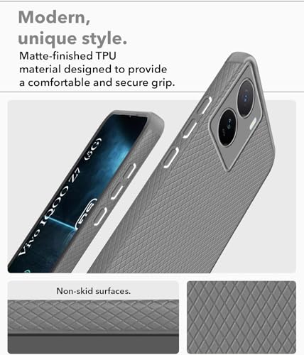 Image of Jkobi Back Cover Case for Vivo IQOO Z7 5G (Liquid Silicone | Side Grip | Camera Protection)