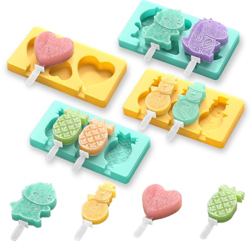 Image of Small Popsicles Molds,Silicone Popsicle Molds For Toddlers,Homemade Frozen Baby Popsicles Molds For Kids, Popsicle Molds Silicone Bpa Free, Mini Ice Pop Mold,Popsicle Maker, Easy Unmold 10 Pieces