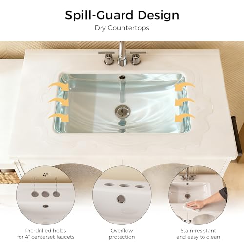 image for IRONCK 42 Inch Bathroom Vanity with Sink Set, Bathroom Cabinet Vanity 