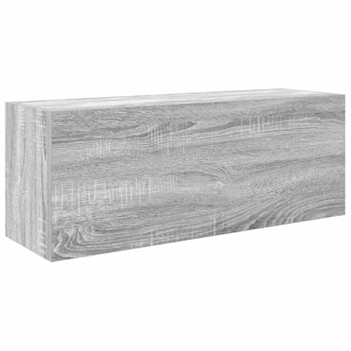 Wandschrank Sonoma, grau, 80 x 25 x 30 cm, Holz