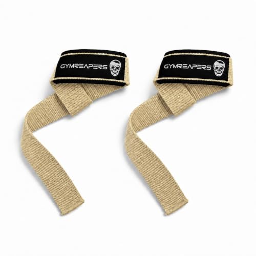 Image of Gymreapers Lifting Wrist Straps for Weightlifting, Bodybuilding, Powerlifting, Strength Training, & Deadlifts - Padded Neoprene with 18 inch Cotton