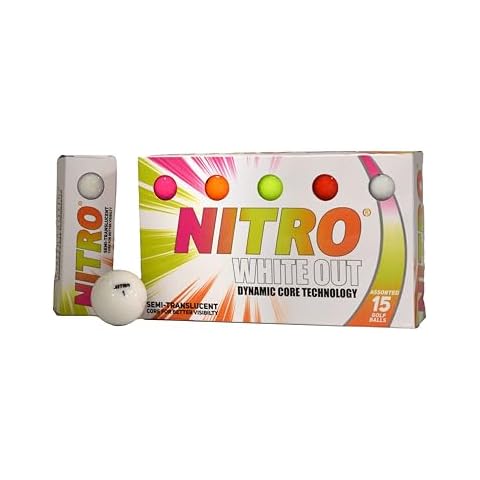 Nitro White Out Multi-Colour Golf Balls Cover