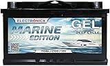 Solar Optimiert: Die Marine Edition GEL ist ideal als solarbatterie 12v 110ah nutzbar und sorgt so für eine umweltfreundliche Energieversorgung durch die Nutzung von Solarenergie.