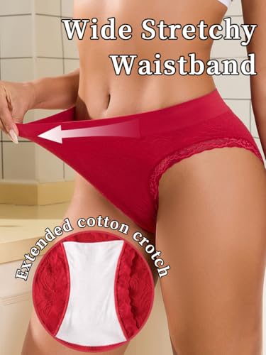 Bamboo Underwear Womens Pack Bikini Moisture Wicking panties Lace Sexy Breathable Hipster Briefs calzones para mujer3