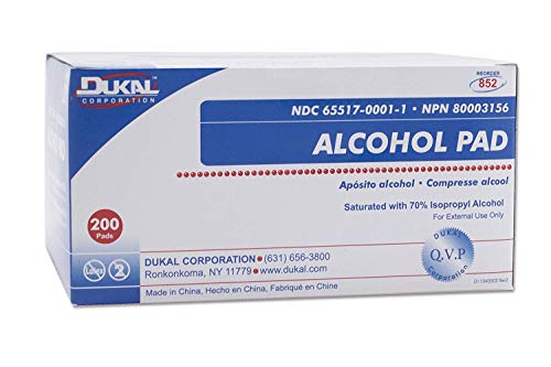 Dukal Alcohol Pads, White, 200 Count Dukal Alcohol Pads, White, 200 Count
