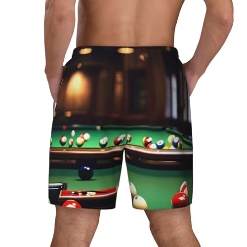 Short de bain pour homme léger et imprimé billard original pour la plage - 7