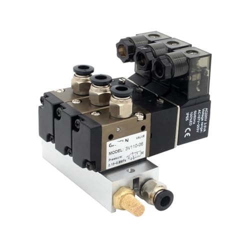 Collecteur d'électrovanne normalement ouvert DC12V DC24V AC110V AC220V à 3 voies 9 stations - 2