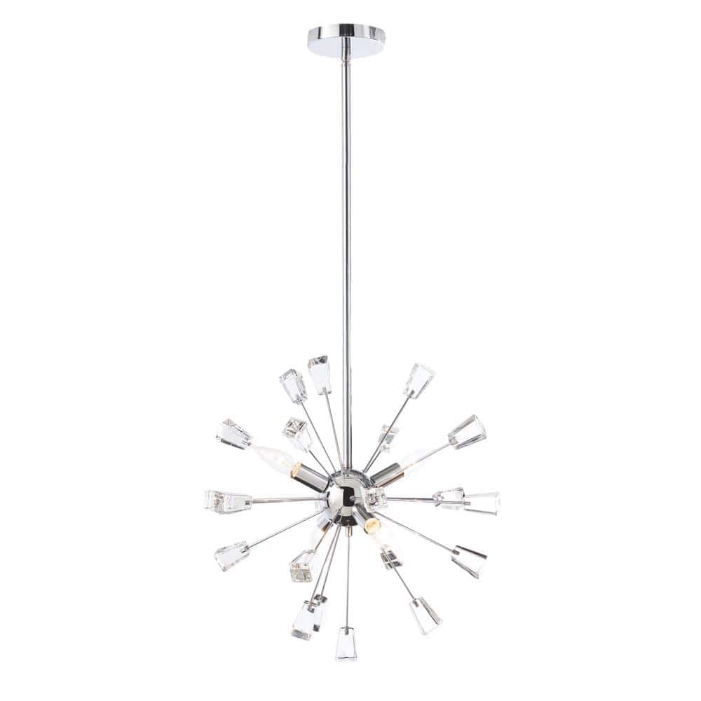 Home Decorators Collection Kimberly 4-Light Crystal and Polished