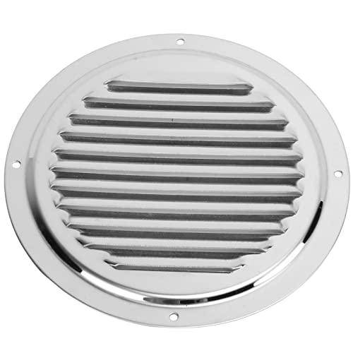 Ventilación de Aire Marino de Acero Inoxidable 304, Salida de Escape Redonda, Rejilla de Ventilación, Cubierta de Rejilla, Accesorios de Hardware Montados en la Pared Para Yates, Barcos(5 inches)