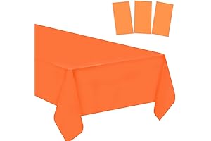 Orange Vinyl Tablecloth: Elevate Your Celebrations with Vibrant Protection