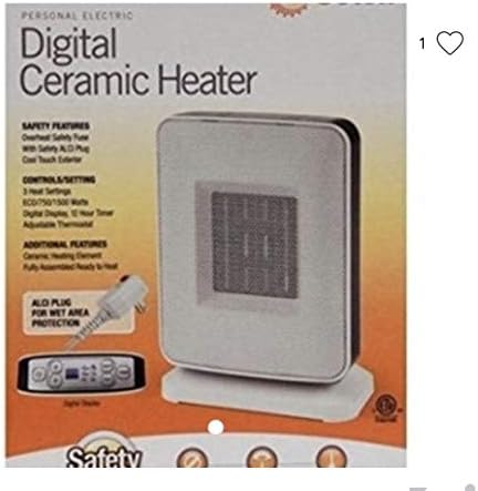 Soleil PTC-910B Sole Digital Ceramic Heater