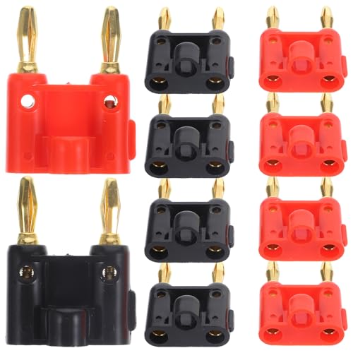 Conectores banana 4 mm multicolor para organizar los cables del altavoz del salón de casa