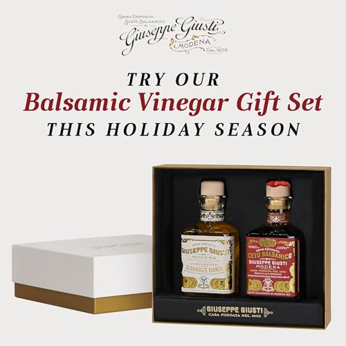 Giusti Balsamic Vinegar of Modena IGP – 2 Gold Medals Gourmet Aceto Balsamico di Modena With Rich Flavor for Salads, Marinades, Cheese & Finishing, Made in Italy – 8.45 fl oz (250 ml) - Pack of 1