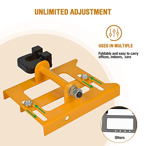 SurmountWay Chainsaw Mill Guide, Portable Vertical Lumber Cutting Guide, Timber Chainsaw Mill Attachment with Cutting Width 2"-6" for Lumber Sawmill Woodworkers and Builders (YELLOW)