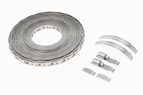 Generic Breeze Make-A-Clamp Kit 4001, Stainless Steel Hose Clamp System. Kit Contains 100FT Band, 25 Fasteners and 10 Splices.