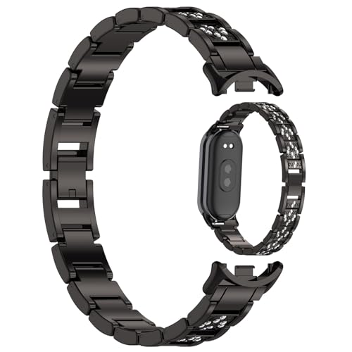Bracelet Xiaomi Band 9 LOKEKE rechange acier inoxydable montre connectée