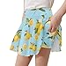 YEXIATODO Lemon 13/14 Girls Skirts Elastic Flared Tennis Skater Skirts with Built-in Shorts Kids Active Flowy Teen Girls Fashion Skorts Athletic Skirt with Shorts Sundress Playwear for School