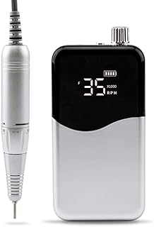 BAZPUR MART® Powerful Cordless Nail Drill for Manicures &amp; Pedicures - 35000 RPM Rechargeable Wireless Electric Nail File