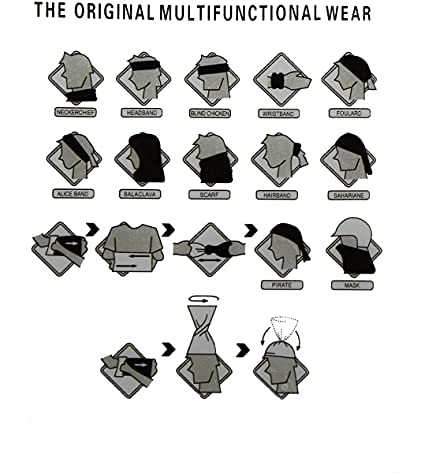 Ganway Pack Of 7 Black Ski Mask For Men Balaclava Thin Outdoor Airsoft Motorcycle Hood Hat #TOP6