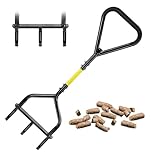 Jardineer Lawn Aerator, Grass Aerator with 5-Inch Deep Hollow Tines and Triangular Handle for Stability, Manual Coring Aerators for Soil Aeration, Lawn & Garden Care