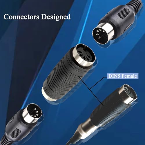 Adaptador MIDI hembra a hembra 5 Pines DIN x4 miniatura 2