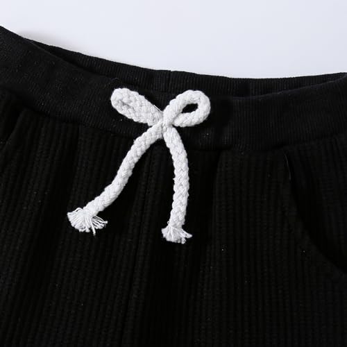 Image of Kid Toddler Boy Clothes Color Block Sweatshirt and Casual Pants 2Pcs Boys Fall Winter Outfits 1-5T
