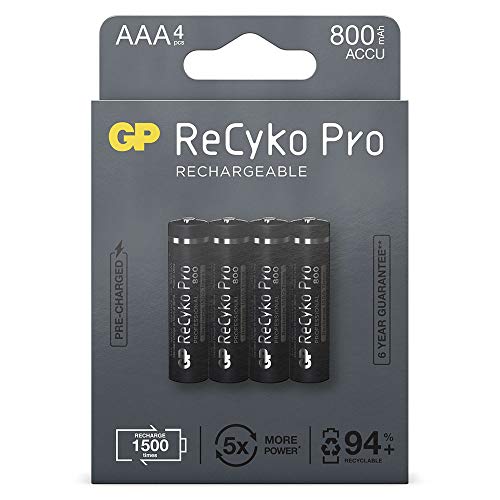 1x4 GP ReCyko Pro NiMH Batteries AAA/Micro 800mAh Pro